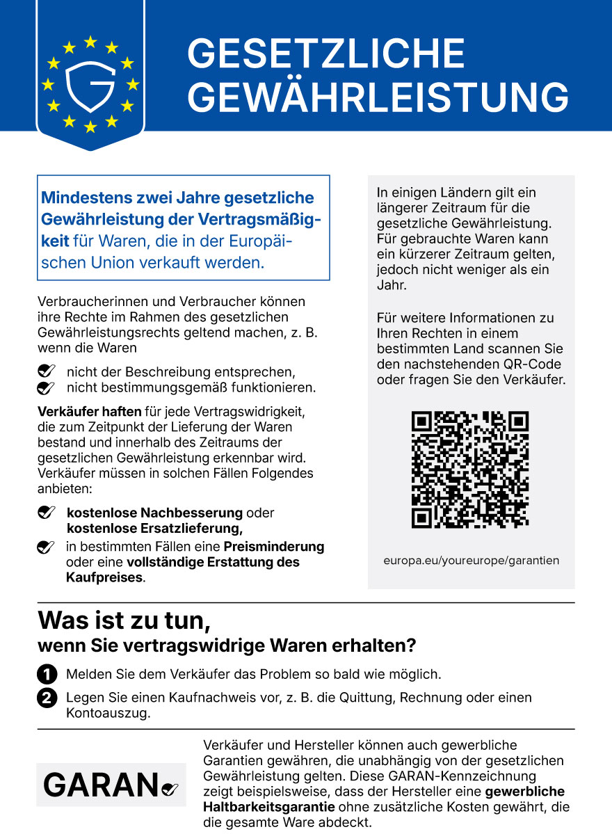 Gew�hrleistungslabel