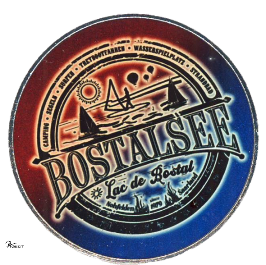 Deko-Magnet Metall RUND - &quote;BOSTALSEE VINTAGE 2&quote;