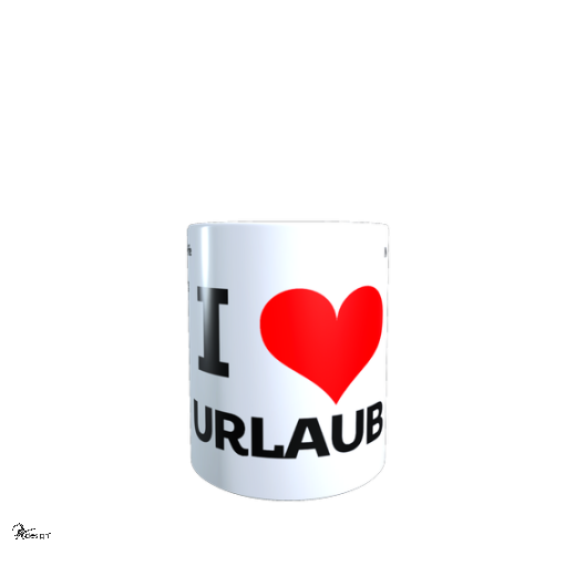 Tasse - &quote; I ♥ URLAUB&quote;