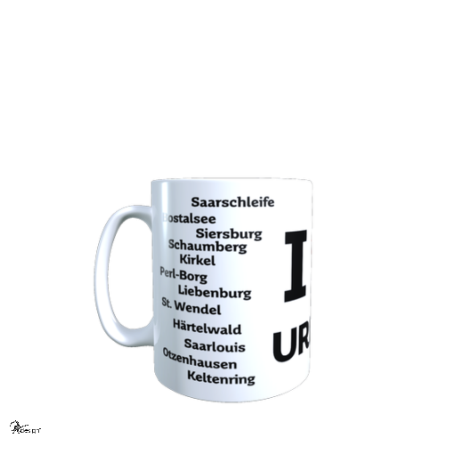 Tasse - &quote; I ♥ URLAUB&quote;