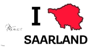 Edelstahl-Tasse - klein " I ♥ SAARLAND"