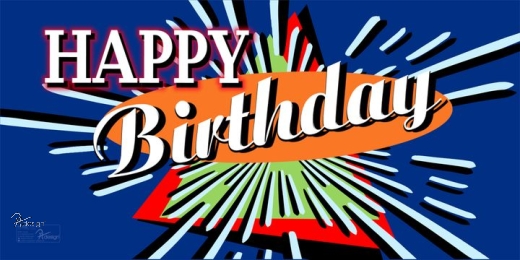 Plane/Banner HAPPY BIRTHDAY