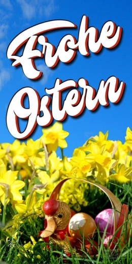 Plane/Banner FROHE OSTERN