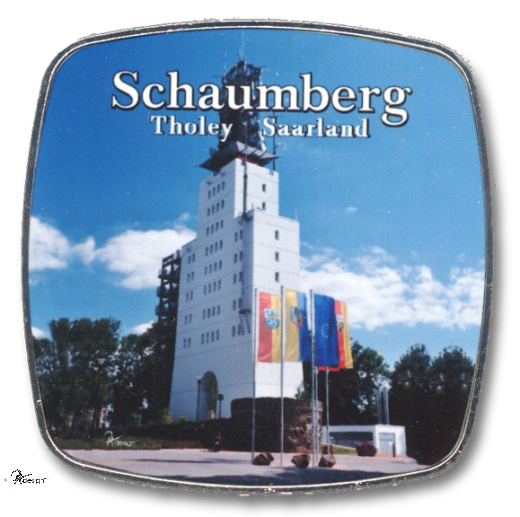 Deko-Magnet Metall Quadrat - "Schaumberg-Turm"