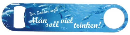 Edelstahl-Flaschen�ffner "VIEL TRINKEN"