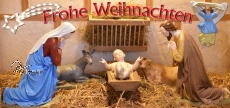 Klappkarte Weihnachtskrippe Nohfelden-Eiweiler