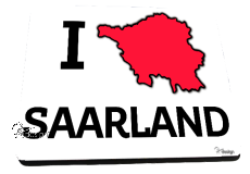 Mousepad I ♥ Saarland