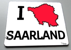 Mousepad I ♥ Saarland