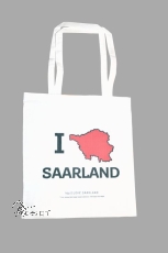 Stofftasche I LOVE SAARLAND