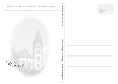MAXI-Karte runde Kirchenfenster