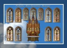 Ansichtskarte Kirchenfenster
