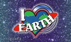 Hissfahne I ♥ EARTH