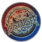 Deko-Magnet Metall RUND - "BOSTALSEE VINTAGE 2"