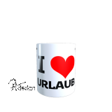 Tasse - " I ♥ URLAUB"