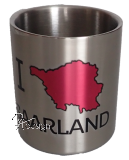Edelstahl-Tasse - klein " I ♥ SAARLAND"