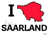 Aufkleber "I ♥ SAARLAND"
