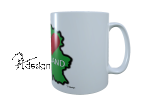 Tasse - " I ♥ SAARLAND" (grn)