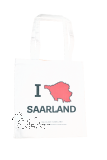 Stofftasche I LOVE SAARLAND