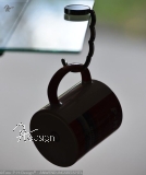 Taschenhalter "Rosenbl�te blauer Hintergrund"