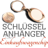 Schlsselanhnger Einkaufswagenchip "I LOVE SAARLAND"