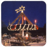 Korkuntersetzer - Motiv "ADVENTSKRANZ" Set