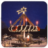 Korkuntersetzer - Motiv "ADVENTSKRANZ" Set