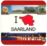 Korkuntersetzer - Motiv "I ♥ SAARLAND - Fotos" Set