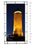 Plane/Banner Burg Nohfelden Nachts [GEBRAUCHT]