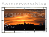 Plane/Banner SCHAUMBERG IM ABENDROT