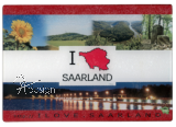 Schneidebrett Glas "I LOVE SAARLAND"