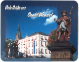 Vesperbrett "VIELE GR�SSE AUS ST. WENDEL"