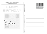 Postkarte "Geburtstag - QR-Code"