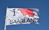 Hissfahne "I ♥ SAARLAND"