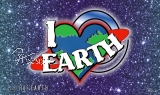 Hissfahne "I ♥ EARTH"