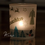 Teelichthalter Glas - IHR MOTIV