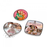 Deko-Magnet Metall Rund - "Ihr MOTIV"