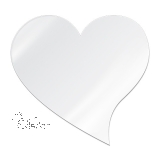 Alu-Fototafel - geschwungenes Herz