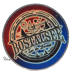 Deko-Magnet Metall RUND - &quote;BOSTALSEE VINTAGE 2&quote;