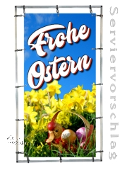 Plane/Banner FROHE OSTERN [GEBRAUCHT]