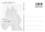 Postkarte Pferd - WAS GEHT?