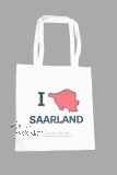 Stofftasche I LOVE SAARLAND