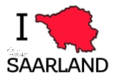 Postkarte I ♥ SAARLAND