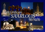 Ansichtskarte Saarlouis-3 bei Nacht