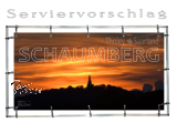 Plane/Banner SCHAUMBERG IM ABENDROT