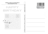Postkarte Geburtstag - QR-Code